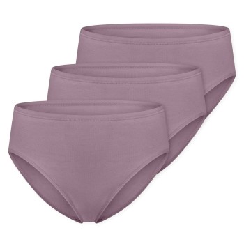 Schiesser Trusser 3P Essentials Cotton Briefs Violet bomuld 40 Dame