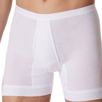 Schiesser Fine Rib Underpants 3XL-6XL Hvid bomuld 4XL Herre