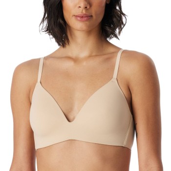 Schiesser BH Invisible Soft Bra With Underwired Bra Creme B 75 Dame