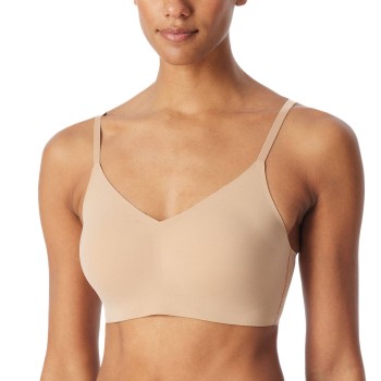 Schiesser BH Invisible Soft Bustier Padded Bralette Sand 38 Dame