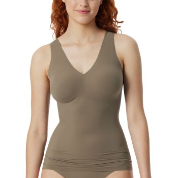 Schiesser Invisible Soft Microfiber Strap Top Oliven 36 Dame