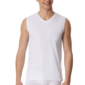 Schiesser Long Life Cotton Tank Top Hvid bomuld XX-Large Herre