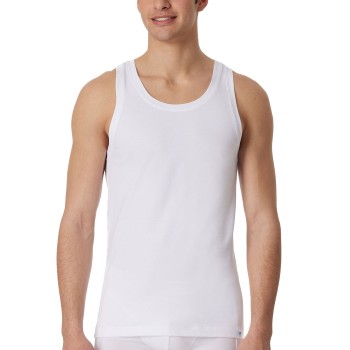 Schiesser Long Life Cotton Undershirt Hvid bomuld Large Herre