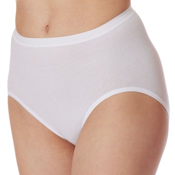 Schiesser Trusser Luxury High Waist Pants Hvid bomuld 46 Dame