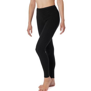 Se Schiesser Luxury Leggings Sort bomuld 42 Dame hos Timarco