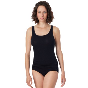 Schiesser Luxury Top Sort bomuld 48 Dame