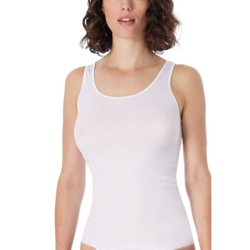 Schiesser Luxury Top Hvid bomuld 42 Dame
