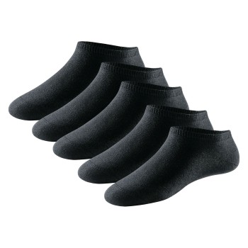 Schiesser Strømper 5P Men Sneaker Socks Sort Str 43/46 Herre