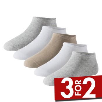 Schiesser Strømper 5P Men Sneaker Socks Flerfarvet Str 39/42 Herre