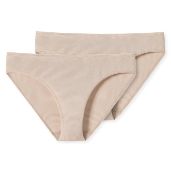Schiesser Trusser 2P Modal Essentials Tai Briefs Beige Large Dame