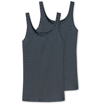 Schiesser 2P Modal Essentials Tank Tops Mørkblå 48 Dame