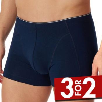 Schiesser Organic Cotton Boxer 3XL-4XL Mørkblå økologisk bomuld 3XL Herre