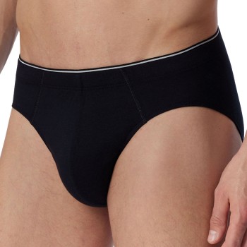 Schiesser Organic Cotton Mini Brief 3XL-4XL Sort økologisk bomuld 4XL Herre