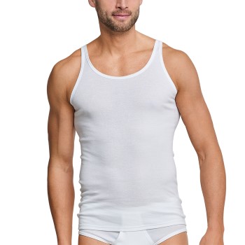 Schiesser Original Classics Fine Rib Undershirt Hvid bomuld Medium Herre