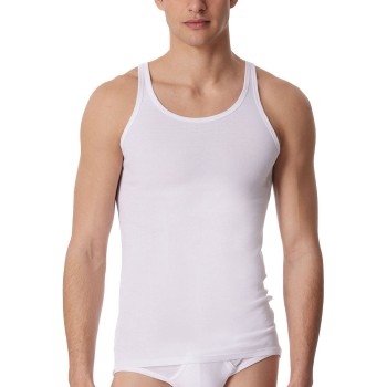 Schiesser Original Classics Rib Undershirt 3XL-6XL Hvid bomuld 4XL Herre
