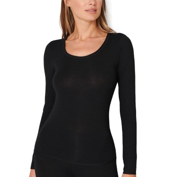 Schiesser Personal Fit Long Sleeve Shirt Sort XX-Large Dame