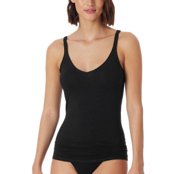 Schiesser Personal Fit Spaghetti Top Sort Small Dame