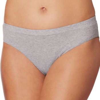 Schiesser Trusser Pure Rib Organic Cotton Rio Briefs Lysegrå 44 Dame