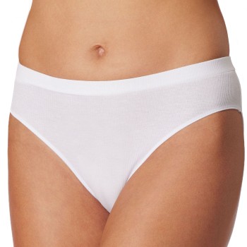 Schiesser Trusser Pure Rib Organic Cotton Rio Briefs Hvid 36 Dame