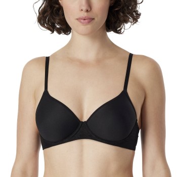 Schiesser BH Spacer Full Cup Bra Sort polyester A 90 Dame