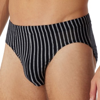 Schiesser Supermini Briefs Sort bomuld Small Herre