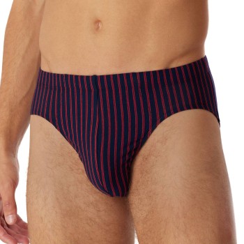Schiesser Supermini Briefs Rød/Blå bomuld X-Large Herre
