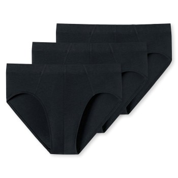 Schiesser 3P Supermini Organic Cotton Briefs Sort bomuld Small Herre