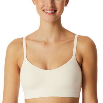 Schiesser BH Unique Cotton Bustier Bra Creme bomuld 42 Dame