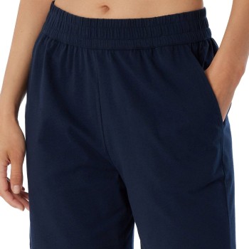 Schiesser Women Mix and Relax Shorts Mørkblå bomuld 46 Dame