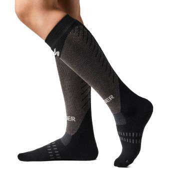 Seger Strømper Alpine Core Heavy Wool Socks Sort merinould Str 34/36