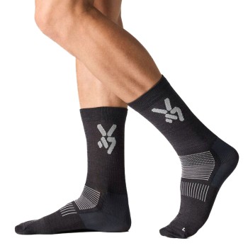 Seger Strømper Glide Light Wool Ski Socks Antracit Str 46/48