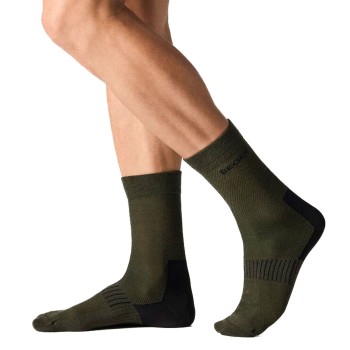 Seger Strømper Wanderer Light Wool Socks Mørkgrøn  Str 43/45