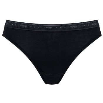 Sloggi Trusser 3P 24 7 100 Tai Briefs Sort bomuld 46 Dame