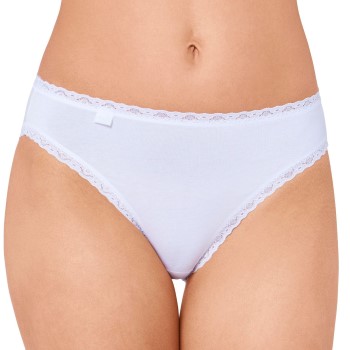 Sloggi Trusser 3P 24 7 Cotton Lace Tai Briefs Hvid bomuld 48 Dame