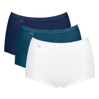 Sloggi Trusser 3P Basic Plus Maxi Colored Blå/Blå bomuld 40 Dame