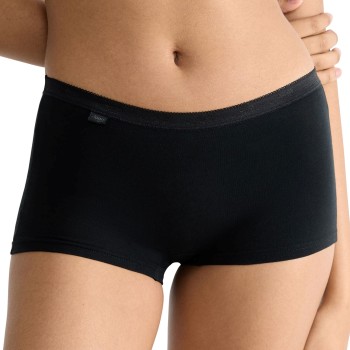 Sloggi Trusser Basic Short Sort bomuld 42 Dame