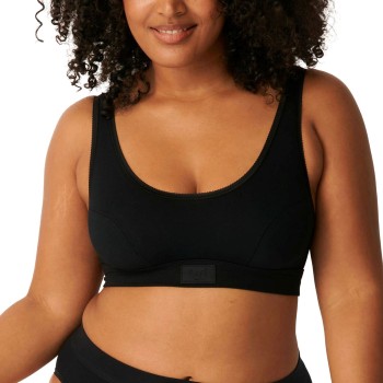 Sloggi BH 2P Double Comfort Top Sort bomuld 40 Dame