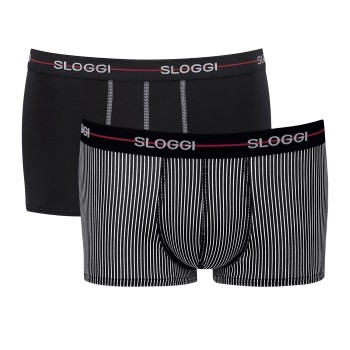 Sloggi 2P For Men Start Hip Sort m Rand bomuld X-Large Herre
