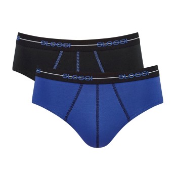 Sloggi 2P For Men Start Midi Marine/Blå bomuld Medium Herre