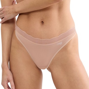 Sloggi Trusser 2P GO Blush String Beige polyamid X-Small Dame