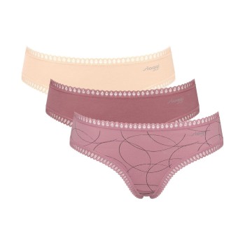 Sloggi Trusser 3P GO Crush Hipster Briefs Flerfarvet bomuld X-Large Dame