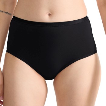 Sloggi Trusser 3P GO Daily Cotton High Waist Brief Sort bomuld Small Dame