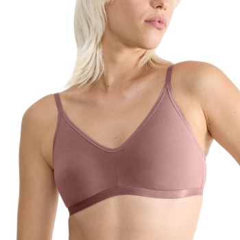 Sloggi BH GO Daily Cotton Soft Bra Mørkrosa  XX-Large Dame