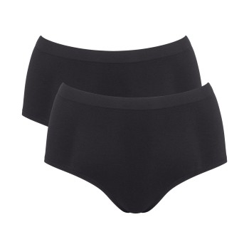 Sloggi Trusser 2P GO Sense High Waist Briefs Sort modal XX-Large Dame