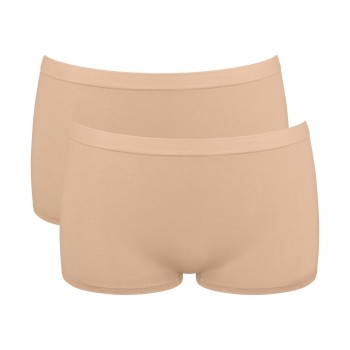 Sloggi Trusser 2P GO Sense Shorts Beige modal Small Dame
