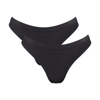 Sloggi Trusser 2P GO Sense Tanga Briefs Sort modal X-Small Dame