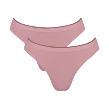 Sloggi Trusser 2P GO Sense Tanga Briefs Gammelrosa modal Small Dame