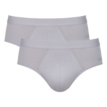 Sloggi 2P Men GO ABC 2 0 Briefs Grå bomuld XX-Large Herre