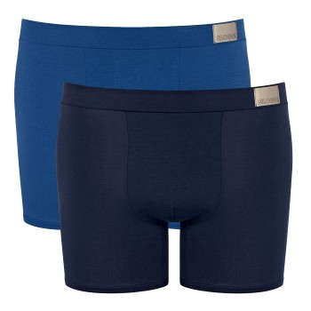 Sloggi 2P Men GO Natural Short Blå bomuld Medium Herre