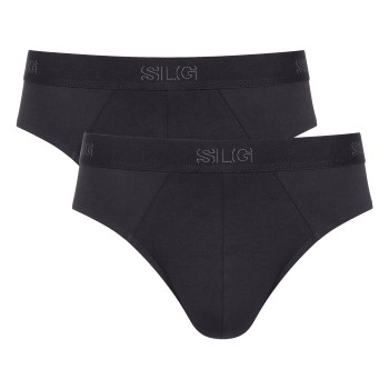 Sloggi 2P SLG Base Midi Briefs Sort bomuld X-Large Herre